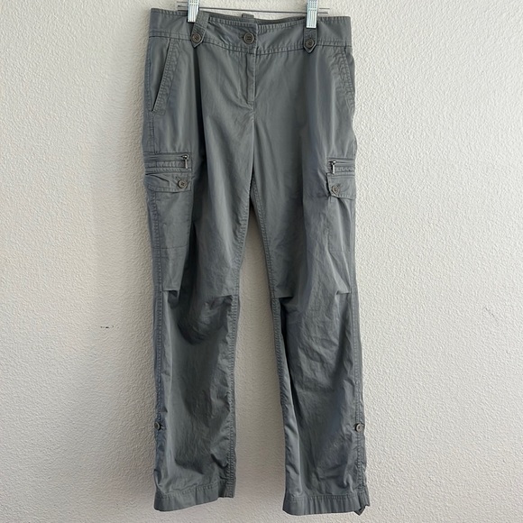 Talbots Pants - Talbots Green Khaki Cargo Utility Pants. Size 4P.